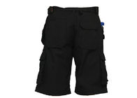 Dreifache nähende schwarze Fracht-Arbeits-kurze Hosen mit Biesen-Weisen-Pistolenhalfter-Taschen