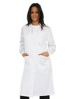 Klassisch nehmen Sie geeignete medizinische Arbeits-Uniform-weißen Laborkittel im Popelin und im Supertwill ab