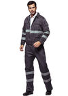 Pillings-Widerstand-industrielle Arbeits-Uniformen mit dem Doppelt-Nähen und hinterem Gummiband
