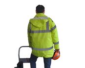 Polyester-Sicherheits-hallo Kraft-Winter-Jacken 100% 300D Oxford für Verkehrs-Arbeiter