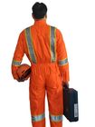 Weicher hoher Sicht-Overall/reflektierende Sicherheits-Arbeitskleidung mit klarer Identifikations-Tasche
