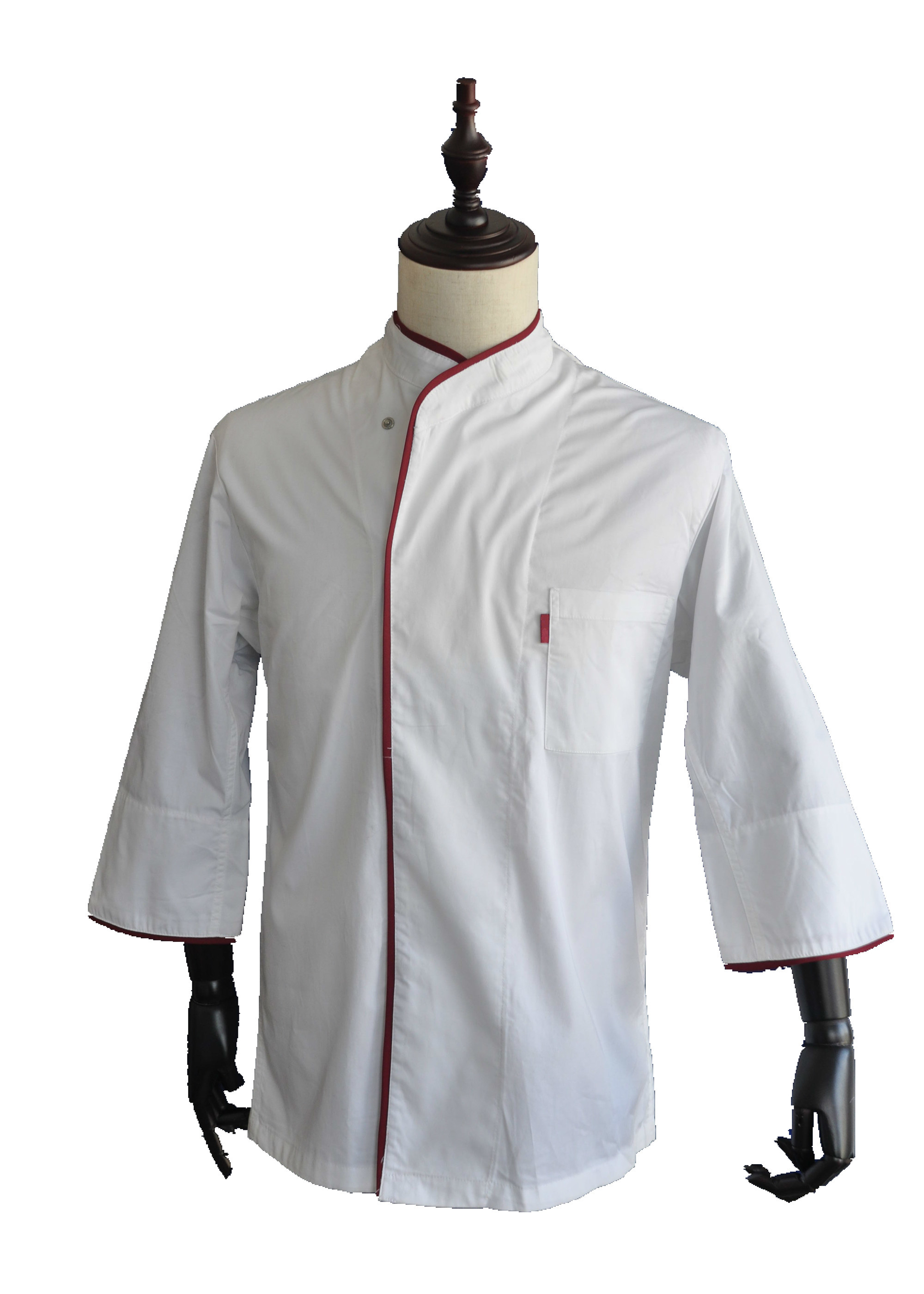 Verborgener Druckknopf-Chef-weiße Jacke Anti-Pillings-Windschutz für Restaurant