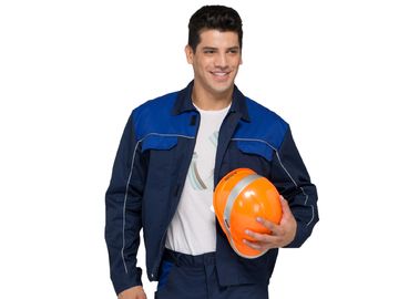 Die Jacke der weichen industriellen Männer, Sicherheits-helle Arbeitsjacke mit justierbarem Bund